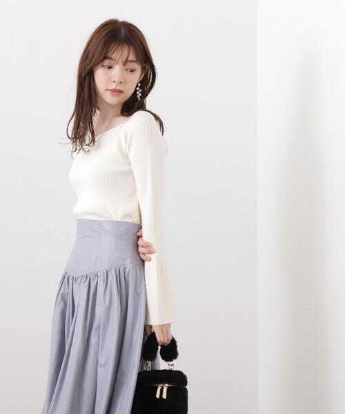 PROPORTION BODY DRESSING（プロポーションボディドレッシング）の「オープンネックフレアスリーブニット / 1213270012（ニット/セーター・レディース・ブラック/ブラウン/ブルー/ホワイト系その他・MEDIUM/SMALL）」の16枚目の写真