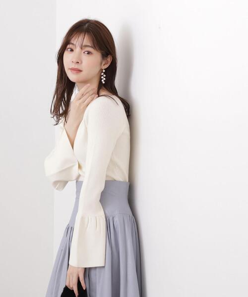 PROPORTION BODY DRESSING（プロポーションボディドレッシング）の「オープンネックフレアスリーブニット / 1213270012（ニット/セーター・レディース・ブラック/ブラウン/ブルー/ホワイト系その他・MEDIUM/SMALL）」の17枚目の写真