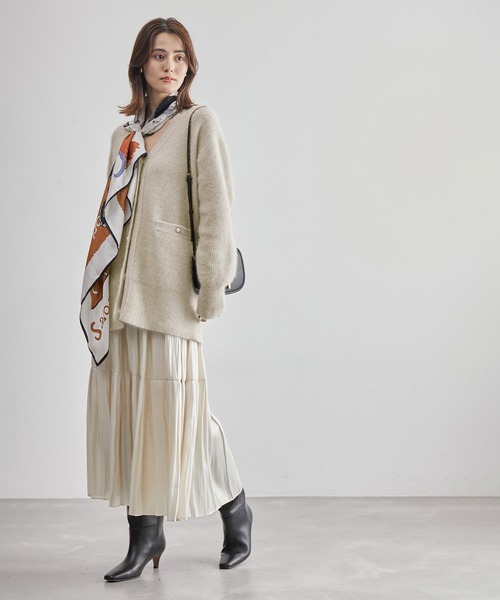 ROPE'（ロペ）の「フォックスウール片畦パールボタンカーディガン（カーディガン/ボレロ・レディース・ブラウン系その他3/ベージュ系その他2/ネイビー・FREE）」の20枚目の写真