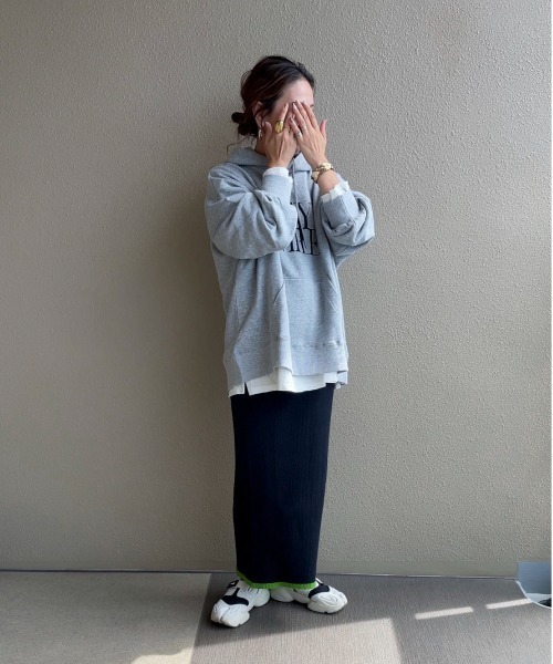 feepur by saya(フェピュールバイサヤ)の「【XSサイズあり】バイカラーリブニットタイトスカート(スカート・レディース・オフホワイト/ブラック/グレー/オレンジ/パープル/ピンク・MEDIUM/X-SMALL)」の19枚目の写真