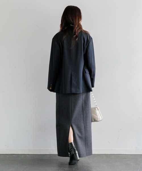 AMERICAN RAG CIE(アメリカンラグシー)の「バックスリットウールロングスカート(スカート・レディース・ブラック/チャコールグレー・36/38)」の21枚目の写真