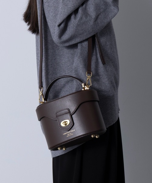 CHRISTIAN VILLA（クリスチャンヴィラ）の「【CHRISTIAN VILLA】Vanity Bag HERO 05148（ショルダーバッグ・レディース・ブラック/ブラウン・FREE）」の20枚目の写真