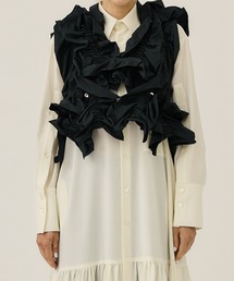 【HOUGA/ホウガ】vivi frill vest/ヴィヴィフリルベスト