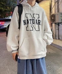 グラフィックプリント ビッグシルエットパーカー フーディ