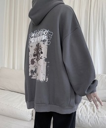 ビッグシルエット」に該当するパーカー（グレー/灰色系