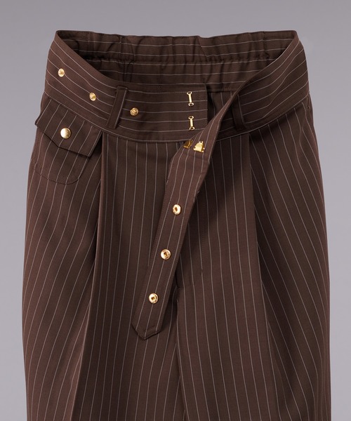 STRIPE GURKHA SLACKS / ストライプグルカスラックス