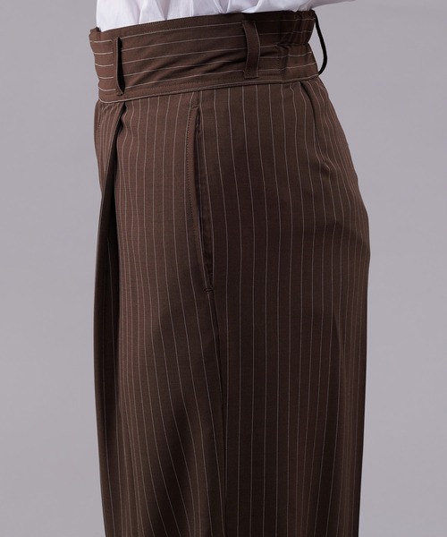 ONCILY（オンシェリー）の「STRIPE GURKHA SLACKS / ストライプグルカスラックス（スラックス・メンズ・ダークブラウン/ネイビー/ブラック/グレー・SMALL/LARGE/MEDIUM）」の18枚目の写真