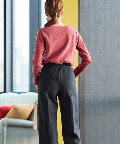 Tiaclasse(ティアクラッセ)の「【GOLD LABEL】【洗える】カシミヤタッチワイドパンツ(その他パンツ・レディース・チャコールグレー/ブラック/グレー・XL/XXL)」の20枚目の写真