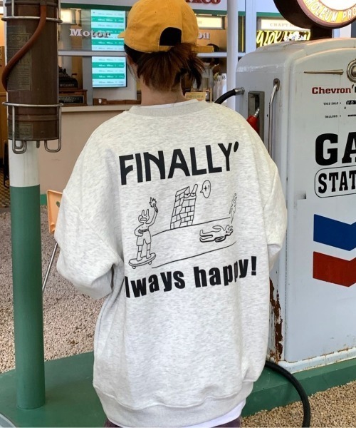 MGV(エムジーヴィー)の「”FINALLY"バックプリントスウェット(スウェット・メンズ・グレー・X-LARGE/MEDIUM/LARGE)」の5枚目の写真
