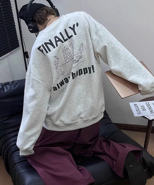 MGV(エムジーヴィー)の「”FINALLY"バックプリントスウェット(スウェット・メンズ・グレー・X-LARGE/MEDIUM/LARGE)」の7枚目の写真