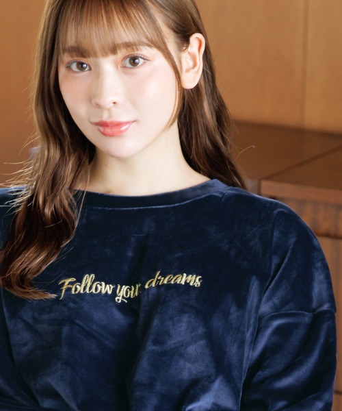 Dita(ディータ)の「パールシャギーセットアップ(ルームウェア/パジャマ・レディース・アクア/シャンパン/ネイビー/ブラック/チャコールグレー/ピンクベージュ/ブラック系その他/ミント/ラベンダー・FREE)」の22枚目の写真