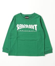 THRASHER（スラッシャー）の「THRASHER/スラッシャー キッズ ロンT LOGO MAGAZINE MIRROR LOGO 23A460-42（Tシャツ/カットソー・キッズ）」