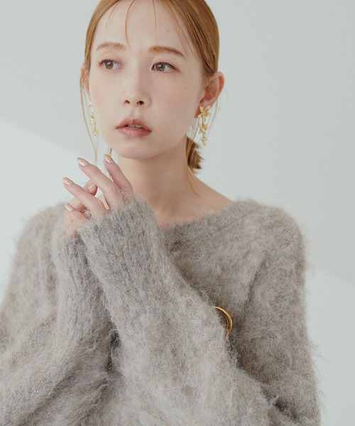 natural couture（ナチュラルクチュール）の「メタルフラワーイヤリング（イヤリング・レディース・ゴールド/シルバー・FREE）」の6枚目の写真