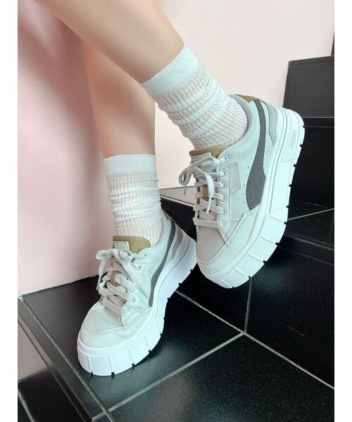 RESEXXY（リゼクシー）の「シアーリブソックス（ソックス/靴下・レディース・ブラック/ホワイト・FREE）」の5枚目の写真