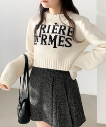 Heather | ローゲージロゴニット  100764(ニット/セーター)