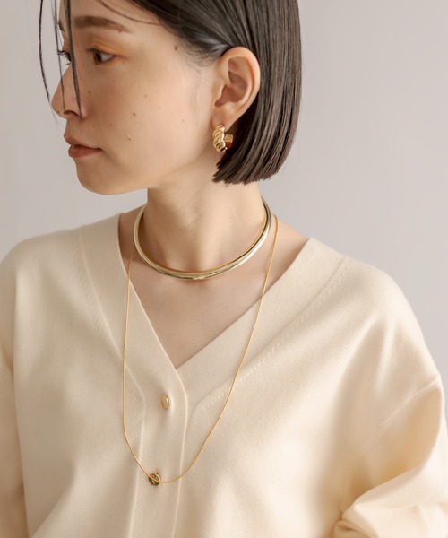 RIVE DROITE(リヴドロワ)の「バックドリップネックレス(ネックレス・レディース・シルバー/ゴールド・FREE)」の2枚目の写真