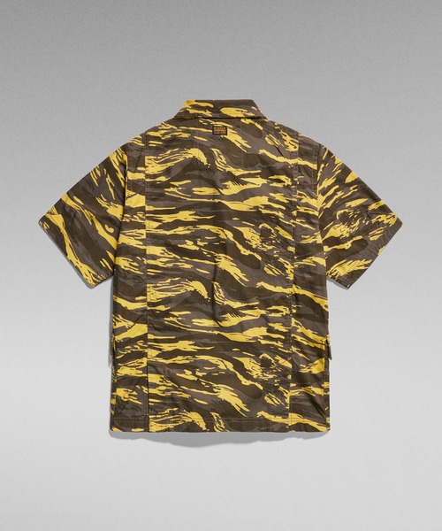 G-STAR（ジースター）の「R-3N SLIM OVERSHIRT ALLOVER/ミリタリーディテールシャツジャケット/カモ柄（シャツ/ブラウス・メンズ・タイガーカモ・SMALL/MEDIUM/LARGE/X-SMALL/X-LARGE）」の6枚目の写真