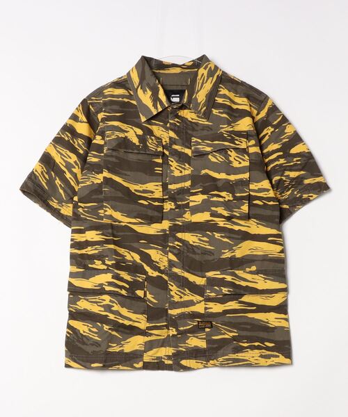 G-STAR（ジースター）の「R-3N SLIM OVERSHIRT ALLOVER/ミリタリーディテールシャツジャケット/カモ柄（シャツ/ブラウス・メンズ・タイガーカモ・SMALL/MEDIUM/LARGE/X-SMALL/X-LARGE）」の8枚目の写真