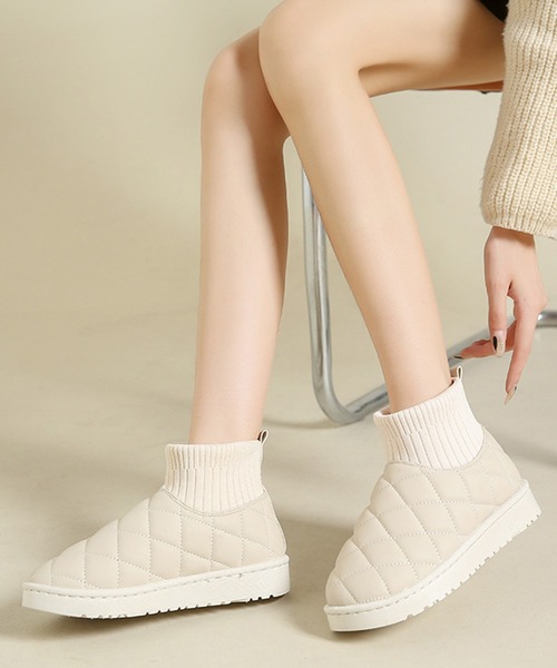 キルティングショートブーツ（ブーツ）｜STYLEBLOCK（スタイル