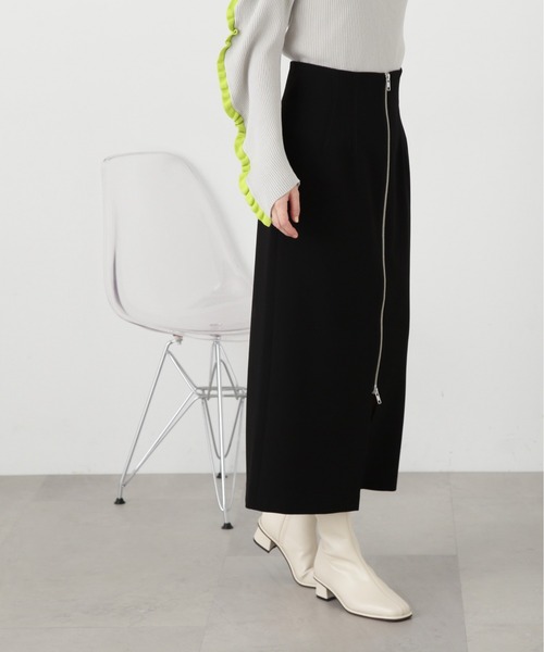 N.(N. Natural Beauty Basic)(エヌエヌナチュラルビューティーベーシック)の「【S Size Line】◆逆開ジップタイトスカート(スカート・レディース・ホワイト/ブラック・MEDIUM/SMALL)」の15枚目の写真