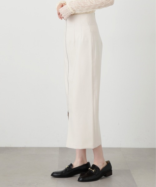 N.(N. Natural Beauty Basic)(エヌエヌナチュラルビューティーベーシック)の「【S Size Line】◆逆開ジップタイトスカート(スカート・レディース・ホワイト/ブラック・MEDIUM/SMALL)」の9枚目の写真
