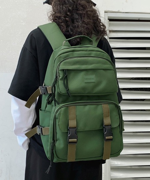 Miniministore（ミニミニストア）の「男女兼用 リュックサック 大容量 韓国（バックパック/リュック・レディース・ダークベージュ/グリーン/ブラック・フリー）」の3枚目の写真