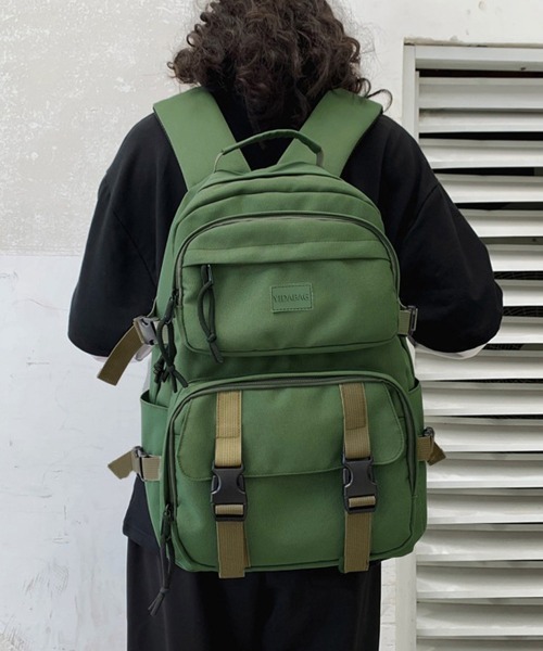 Miniministore（ミニミニストア）の「男女兼用 リュックサック 大容量 韓国（バックパック/リュック・レディース・ダークベージュ/グリーン/ブラック・フリー）」の10枚目の写真