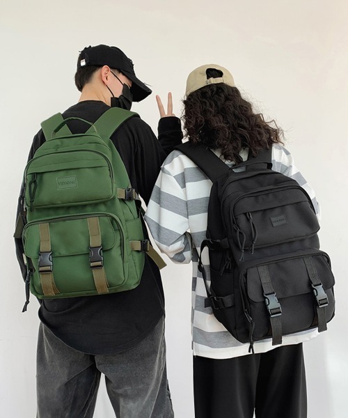 Miniministore（ミニミニストア）の「男女兼用 リュックサック 大容量 韓国（バックパック/リュック・レディース・ダークベージュ/グリーン/ブラック・フリー）」の12枚目の写真