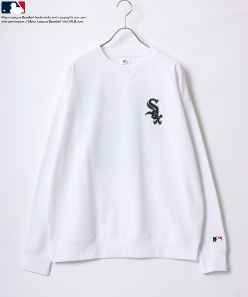 MLB(メジャーリーグベースボール)の「MLB/メジャーリーグベースボール カレッジ チームロゴ刺繍 スウェットトレーナー レディース メンズ トップス(スウェット・メンズ・ホワイト/アッシュグレー/ネイビー/ホワイト系その他/グリーン系その他・LL/M/L)」の8枚目の写真