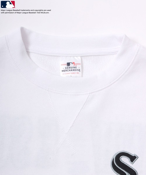 MLB(メジャーリーグベースボール)の「MLB/メジャーリーグベースボール カレッジ チームロゴ刺繍 スウェットトレーナー レディース メンズ トップス(スウェット・メンズ・ホワイト/アッシュグレー/ネイビー/ホワイト系その他/グリーン系その他・LL/M/L)」の18枚目の写真