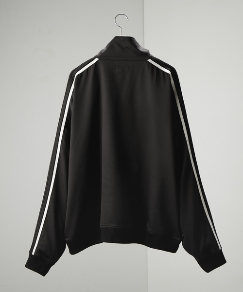 【セール】【セットアップ対応】'huge sizing' ダブルフェイスサイドラインオーバーサイズトラックジャケット（ジャージ）｜Alfred Alex（アルフレッドアレックス）