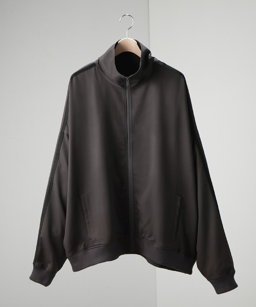【セール】【セットアップ対応】'huge sizing' ダブルフェイスサイドラインオーバーサイズトラックジャケット（ジャージ）｜Alfred Alex（アルフレッドアレックス）