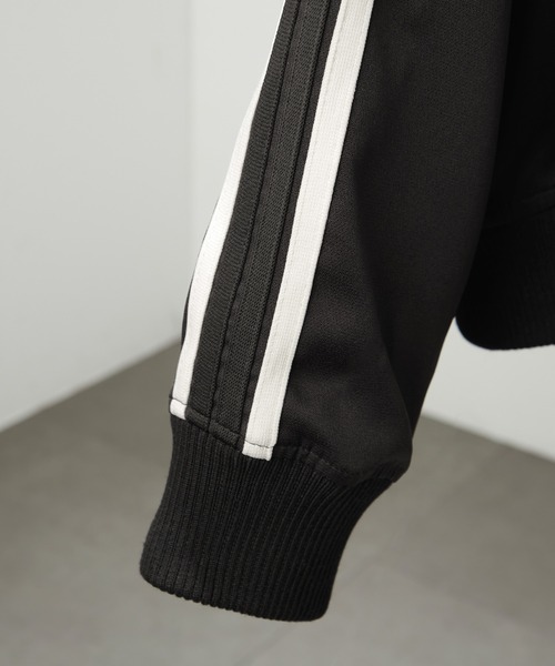 【セール】【セットアップ対応】'huge sizing' ダブルフェイスサイドラインオーバーサイズトラックジャケット（ジャージ）｜Alfred Alex（アルフレッドアレックス）