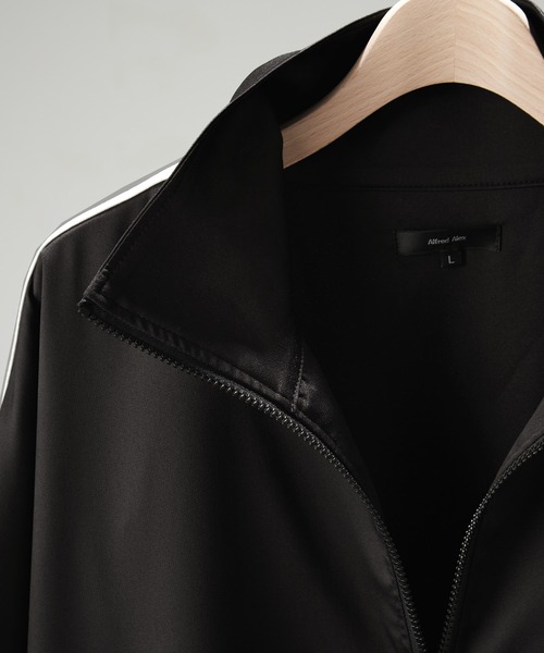 【セール】【セットアップ対応】'huge sizing' ダブルフェイスサイドラインオーバーサイズトラックジャケット（ジャージ）｜Alfred Alex（アルフレッドアレックス）