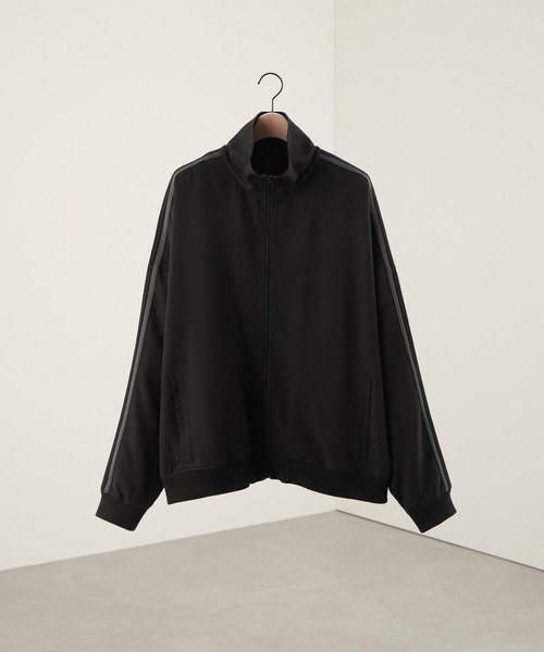 【セール】【セットアップ対応】'huge sizing' ダブルフェイスサイドラインオーバーサイズトラックジャケット（ジャージ）｜Alfred Alex（アルフレッドアレックス）