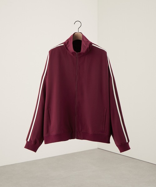 【セール】【セットアップ対応】'huge sizing' ダブルフェイスサイドラインオーバーサイズトラックジャケット（ジャージ）｜Alfred Alex（アルフレッドアレックス）