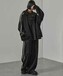 Alfred Alex（アルフレッドアレックス）の「【Alfred Alex】【セットアップ対応】'huge sizing' ダブルフェイスサイドラインオーバーサイズトラックジャケット（ジャージ）」