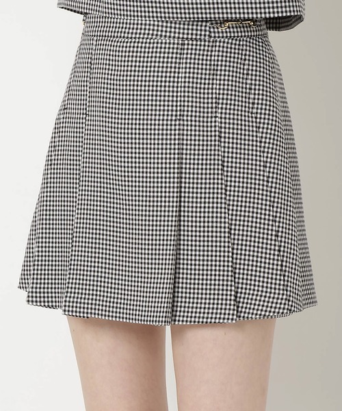 REDYAZEL（レディアゼル）の「【セットアップ可能】サイドビットプリーツスカパン（その他パンツ・レディース・グリーン/ブラック系その他/ブルー・FREE）」の9枚目の写真