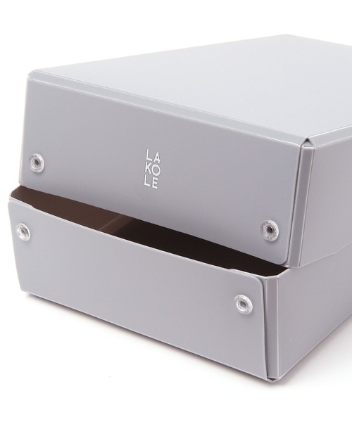 LAKOLE（ラコレ）の「デスクボックス(M) / 102297（ステーショナリー・レディース・グレー/ブラック/アイボリー・FREE）」の6枚目の写真