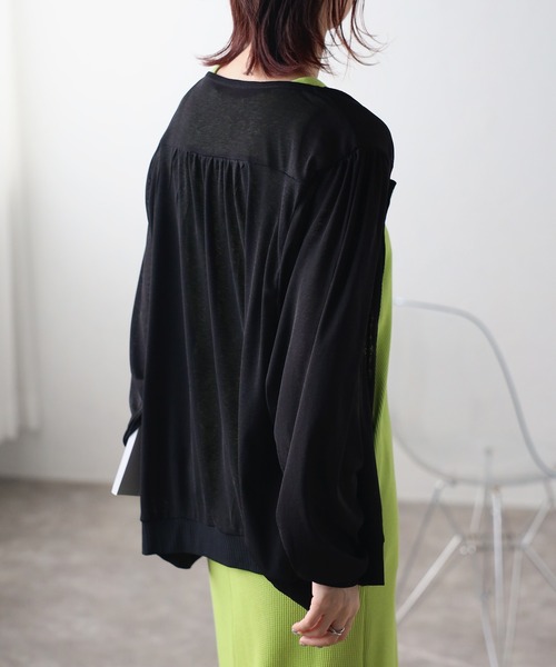 Fizz（フィズ）の「【Fizz/フィズ】　シアージップブルゾン（ブルゾン・レディース・ブラック/グレイッシュベージュ・M）」の4枚目の写真