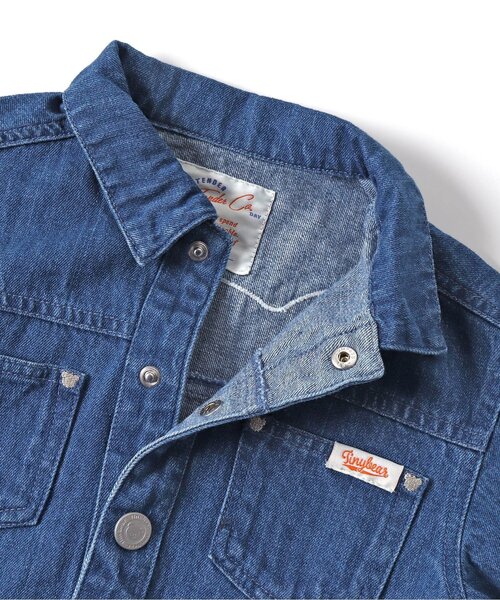 apres les cours（アプレレクール）の「tiny bear セーラー&バッグモチーフジャケット（デニムジャケット・キッズ・ベージュ/ブルー・80/90/100/110/120）」の22枚目の写真