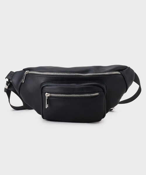 tk.TAKEO KIKUCHI（ティーケータケオキクチ）の「◆レザー調ミニウエストバッグ（ボディバッグ/ウエストポーチ・メンズ・ベージュ系4/ブラック系/ブラック系1/ダークブラウン/ブラック系4/ブラック系5/ブラック・00）」の8枚目の写真