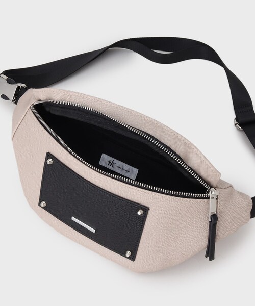 tk.TAKEO KIKUCHI（ティーケータケオキクチ）の「◆レザー調ミニウエストバッグ（ボディバッグ/ウエストポーチ・メンズ・ベージュ系4/ブラック系/ブラック系1/ダークブラウン/ブラック系4/ブラック系5/ブラック・00）」の19枚目の写真