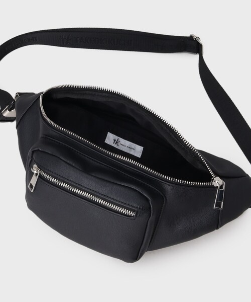 tk.TAKEO KIKUCHI（ティーケータケオキクチ）の「◆レザー調ミニウエストバッグ（ボディバッグ/ウエストポーチ・メンズ・ベージュ系4/ブラック系/ブラック系1/ダークブラウン/ブラック系4/ブラック系5/ブラック・00）」の21枚目の写真