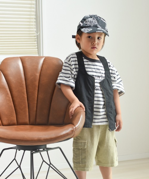 MAKE YOUR DAY(メイクユアデイ)の「ワークベスト■90~140cm対応(ベスト・キッズ・ブラック/カーキ/ベージュ・M/L/S)」の8枚目の写真