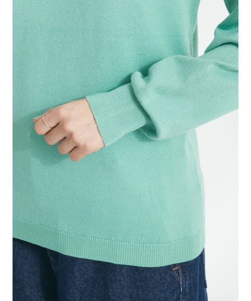 CRAFT STANDARD BOUTIQUE（クラフトスタンダードブティック）の「エリシャーリングニットプルオーバー（ニット/セーター・レディース・ブルー/グリーン/ホワイト/ネイビー・FREE）」の10枚目の写真
