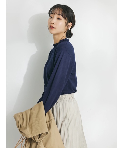 CRAFT STANDARD BOUTIQUE（クラフトスタンダードブティック）の「エリシャーリングニットプルオーバー（ニット/セーター・レディース・ブルー/グリーン/ホワイト/ネイビー・FREE）」の15枚目の写真