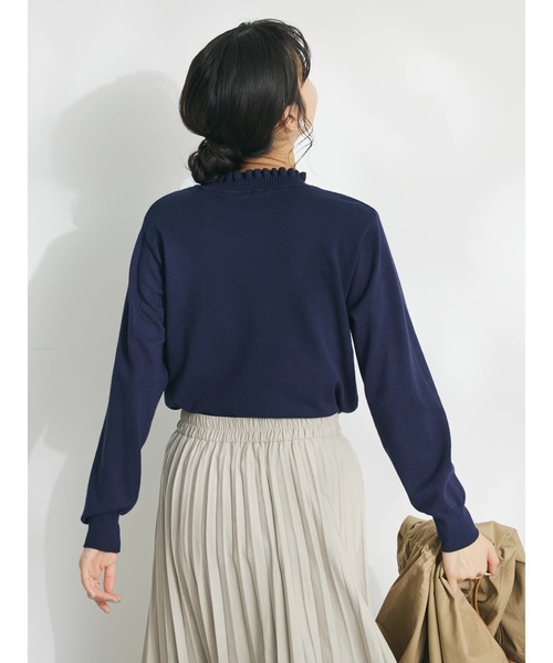 CRAFT STANDARD BOUTIQUE（クラフトスタンダードブティック）の「エリシャーリングニットプルオーバー（ニット/セーター・レディース・ブルー/グリーン/ホワイト/ネイビー・FREE）」の16枚目の写真