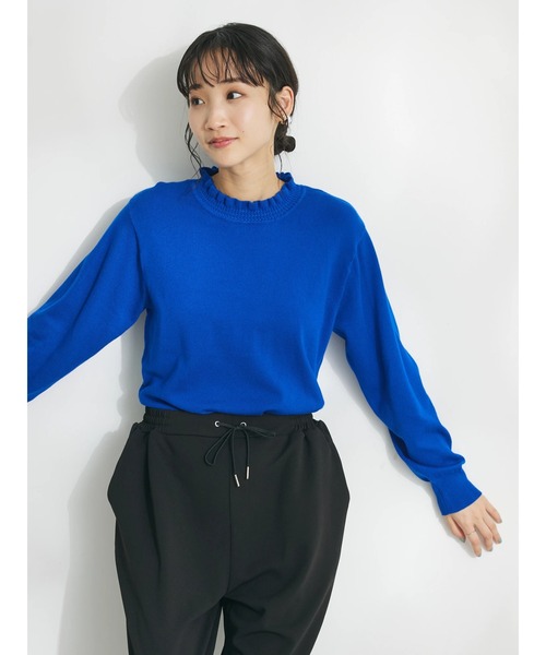 CRAFT STANDARD BOUTIQUE（クラフトスタンダードブティック）の「エリシャーリングニットプルオーバー（ニット/セーター・レディース・ブルー/グリーン/ホワイト/ネイビー・FREE）」の21枚目の写真