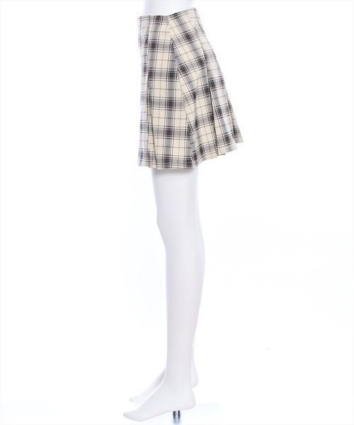 clear(クリア)の「チェック柄ボックスプリーツスカート≪2024SS新作≫(スカート・レディース・グレー/アイボリー・S/M)」の15枚目の写真